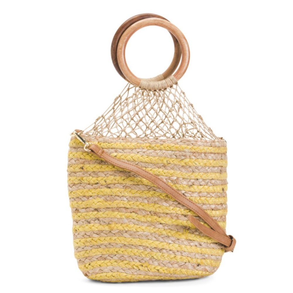 Nanette Lepore Netted/Jute handbag
